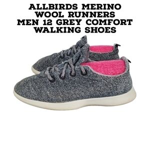 Allbirds Merino Wool Runners Men 12 Grey Comfort Walking Shoes
